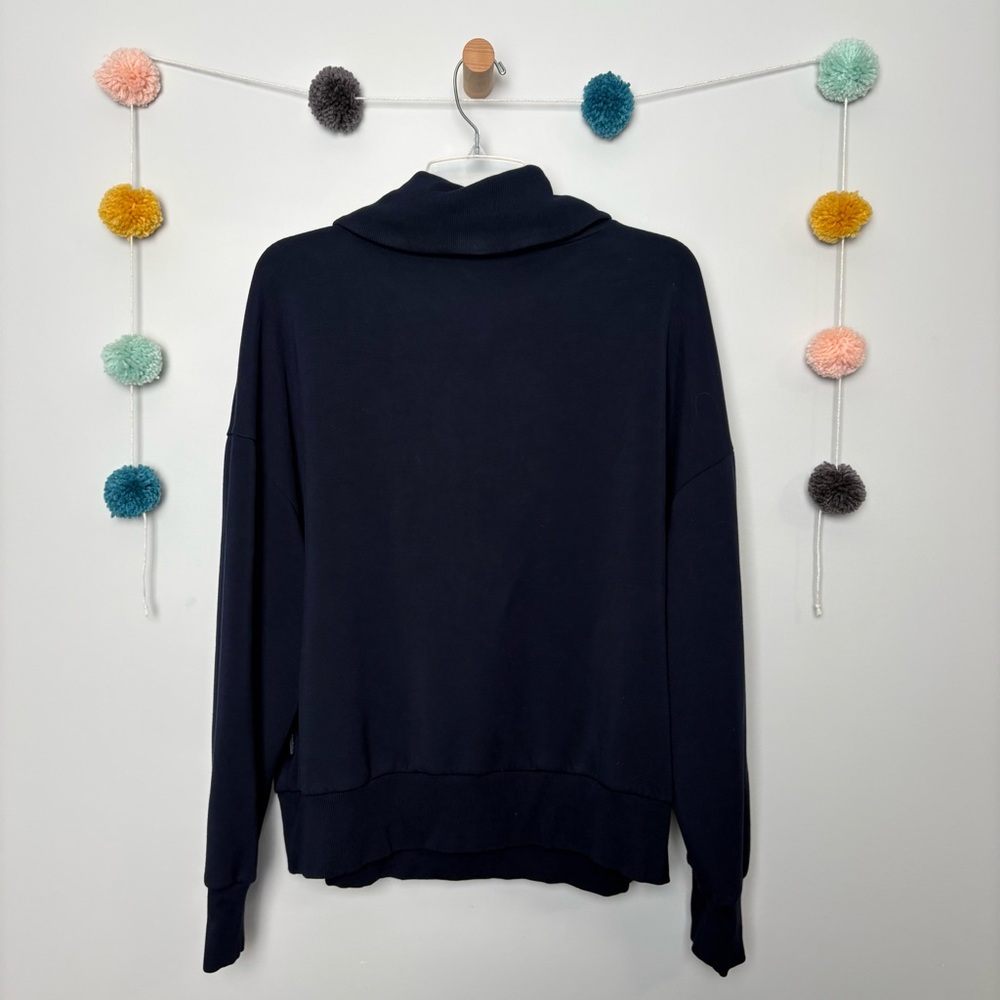 Catherine Half-Zip Sweater Pullover in Navy - Picture 9 of 10